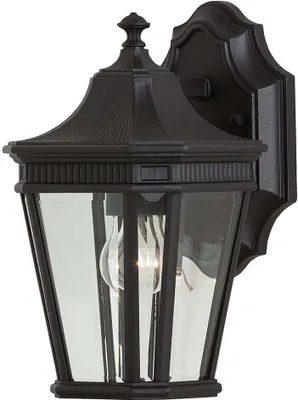 Produktbild von Elstead Cotswold Lane Außen-Wandleuchte E27 29cm Schwarz IP44