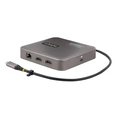 Zdjęcie produktu dla StarTech.com 102B-USBC-MULTIPORT, Przewodowa, USB 3.2 Gen 2 (3.1 Gen 2) Type-C, 100 W, 10,100,1000 Mbit/s, Szary, Space Gray