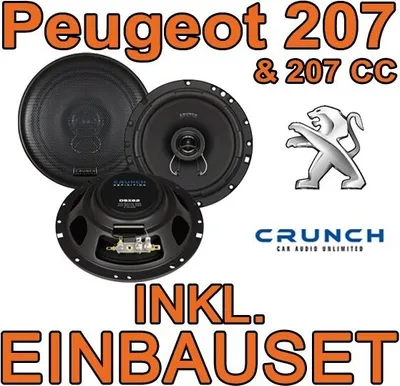 Produktbild von Crunch DSX62- 16,5cm Koaxsystem v+h für Peugeot 207 - justSOUND