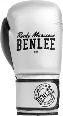 Image de Gants de boxe en similicuir CARLOS Silver/Black 14 oz BENLEE
