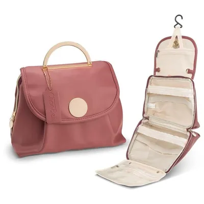 Produktbild von Reise-Kulturtasche für Damen, Kosmetiktasche Reise mit transparenten Fächern, wasserabweisende, für den Urlaub und täglichen Gebrauch