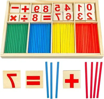 Produktbild von Holz-Zahlen-Spiel für Kinder ab 3 Jahren - Rechenhilfe
