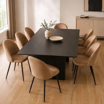 Produktbild von Achito - Stuhl, Beige, 8 Stühle