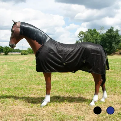 Produktbild von Fliegendecke Fly-Away ohne Halsteil Farbe - Schwarz Größe (Pferdedecke) - 155 cm