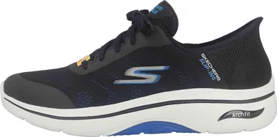 Produktbild von Skechers GO WALK MENS Sneaker in Übergrößen Schwarz 216604 BKBL große Herrenschuhe