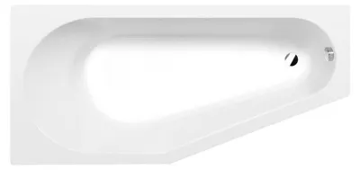 Produktbild von Polysan TIGRA L Asymmetrische Badewanne 170x80x46cm, links, weiß matt