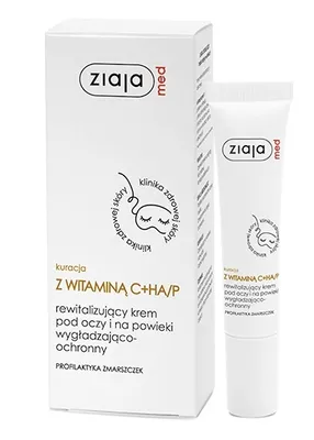 Obrázek produktu pro Oční krém Ziaja Med s vitamínem C 15 ml - Pro zlepšení regenerace pleti