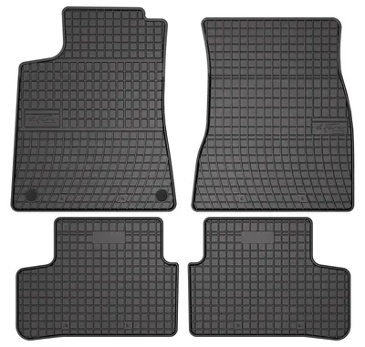 Image de Tapis de sol en caoutchouc pour Mercedes B W247 2018- (monospace) – 4 pièces, noirs, sur mesure