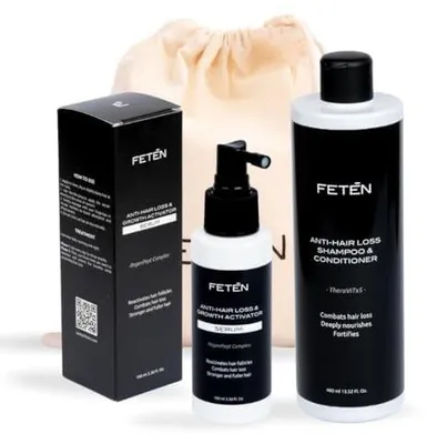 Produktbild von Set gegen Haarverlust - Shampoo 400 ml - Conditioner 400 ml - Serum Spray 100 ml