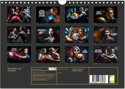 Produktbild von Motivation und Handball (Wandkalender 2026 DIN A4 quer), CALVENDO Monatskalender