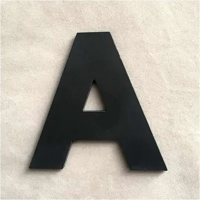 Zdjęcie produktu dla Naklejka ścienna litera czarna 9 x 7,4 cm, litera A
