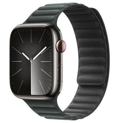 Obrázek produktu pro Náramek s magnetickým zapínáním FineWoven pro Apple Watch Series 1 až 11 / SE / Ultra (44/45/46/49 mm) – velikost S/M – Evergreen