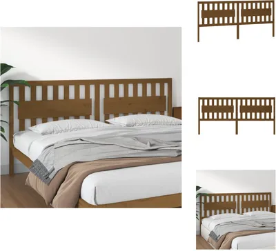 Produktbild von vidaXL Kopfteil Honigbraun 205,5x4x100 cm Massivholz Kiefer -  Kopf- & Fußenden
