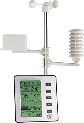 Obrázok produktu pre Prenosná meteorologická stanica – bezdrôtová – teplomer, barometer, vlhkomer – vonkajší senzor – teplota – predpoveď