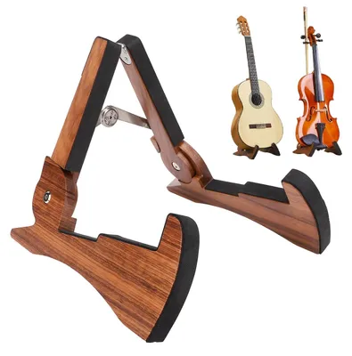 Produktbild von Faltbarer Gitarrenständer - Tragbarer Ständer für Saiteninstrumente - Robuste Unterstützung