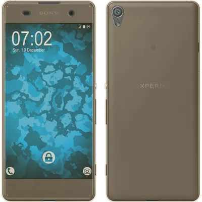 Produktbild von PhoneNatic Case kompatibel mit Sony Xperia XA - gold Silikon Hülle 360° Fullbody Cover