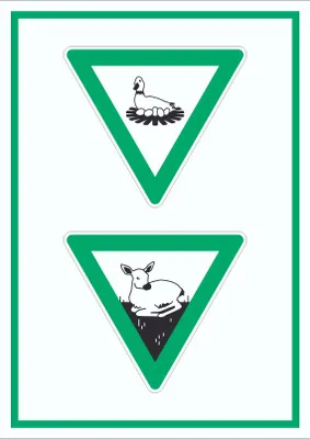 Produktbild von Brut- und Setzzeit hochkant Symbol Schild A3 (297x420mm)