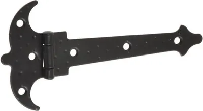 Produktbild von AMIG 551 Rustikales Zierscharnier, 120x1,5 schwarz (6128)