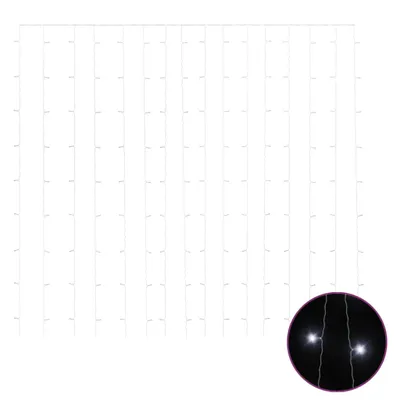 Zdjęcie produktu dla vidaXL Kurtyna świetlna LED 3x3 m 300 LED zimna biel 8 funkcji