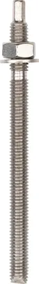 Produktbild von Isolbau Ankerstangen M8 x 110 mm - 1 Stück ETA Zulassung Gewindestange Verbundanker verzinkt mit Mutter & Unterlegscheibe Schwerlast-Anker Schwerlast-dübel