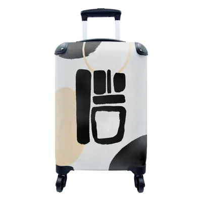 Produktbild von MuchoWow® Koffer Handgepäck Trolley Rollkoffer Kleine Reisekoffer mit 4 Rollen - Kunst - Luxus - Abstrakt - Cabin Size < 55x40x23 cm & 55x40x20 cm - Fotokoffer - Kabinenkoffer - Boardgepäck - Reise-Box - Reisekoffer - Reisegepäck - Koffer mit Bild - Trolley für Kinder