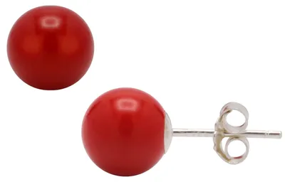 Ohrstecker-aus-Koralle-und-925er-Silber