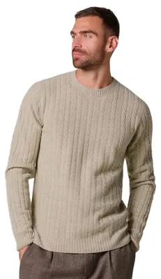 Produktbild von Pullover Profuomo creme rundhals gestrickt