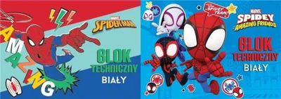 Image de Bloc technique A4/10K blanc Spider Man