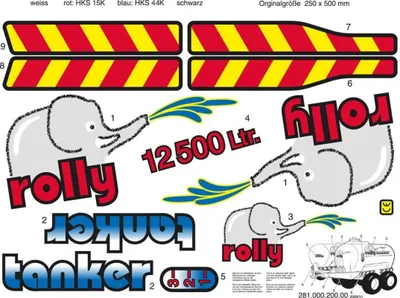 Image de Rolly Toys Aufkleber rollyTanker