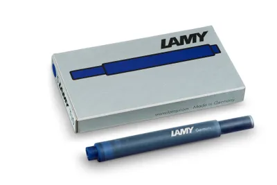 Produktbild von LAMY Tintenpatrone T10 Farbe Blau Schwarz x 5 Päckchen