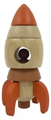 Produktbild von Egmont Toys Stapelrakete aus Holz 18x9x9 cm
