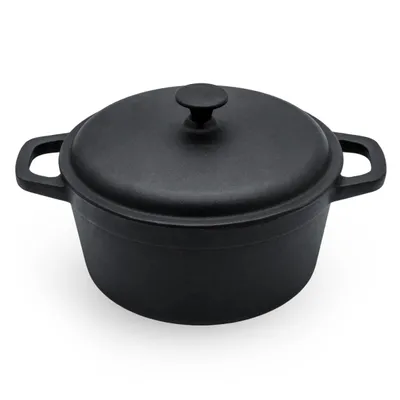 Obrázok produktu pre Liatinový hrniec s pokrievkou - veľkosť: Ø 20 cm x 9 cm