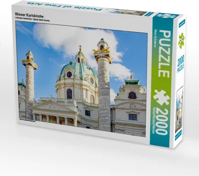 Produktbild von CALVENDO Puzzle Wiener Karlskirche 2000 Teile Puzzle quer | 2000 Teile Lege-Größe 90x67cm Foto-Puzzle für glückliche Stunden
