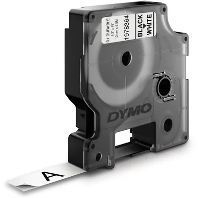 Image de DYMO D1 Durable - Black on White - 12mm ruban d'étiquette