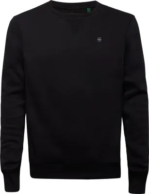 A black G-Star RAW sweatshirt is shown against a white background.
