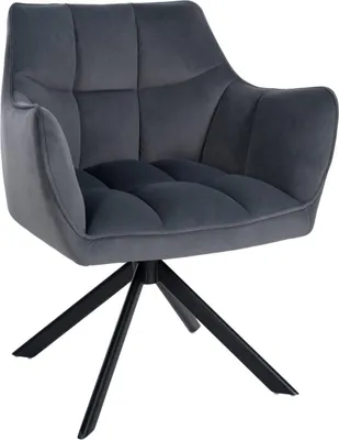 Image de Matsalstol Velvet - chaise en velours - confort optimal et fonction pivotante