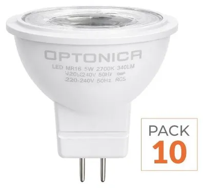 Produktbild von 10er-Pack – LED-Glühbirne GU4 / MR11 3 W 12 V – Tageslichtweiß 4000 K – 5500 K