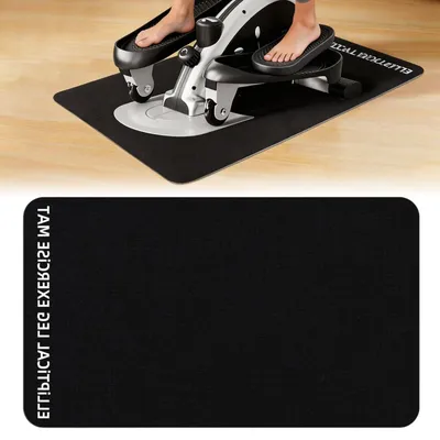 Obrázek produktu pro Protizahrnovací podložka pro eliptické trenažéry | Protiskluzová podložka pro ochranu podlahy pod fitness zařízení | 60 x 40 cm