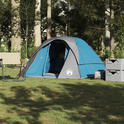 Produktbild von "2026 Promotion" Campingzelt 4 Personen, Familienzelt UV-Schutz, Blau Wasserdicht - Campingzelte CC23502