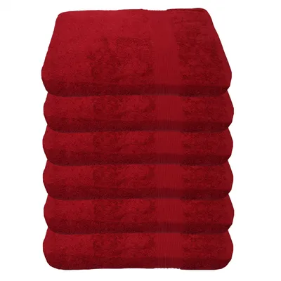 Produktbild von Julie Julsen 6er Pack Handtuch 600g/m² Bordeaux,50 x 100 cm