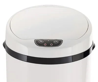 Produktbild von Echtwerk Edelstahl EW-BE-0269 Büro-/Bad-/Kosmetikabfalleimer 9L MIT IR SENSOR - INOX Mülleimer Papierkorb, Farbe: Weiß
