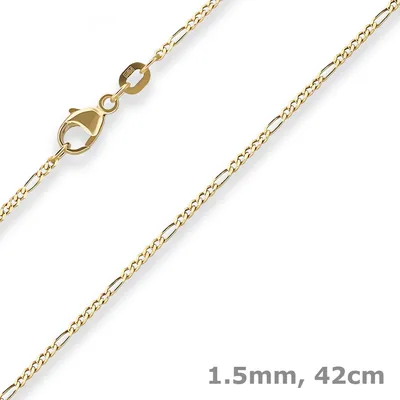 1-5mm-Figarokette-diamantiert-aus-585-Gelbgold-42cm