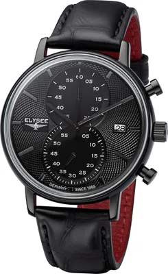 Produktbild von ELYSEE Herrenuhr MINOS schwarz leder onesize Herren 42 83830, 83831, 83832, 83833, 83834, 83835