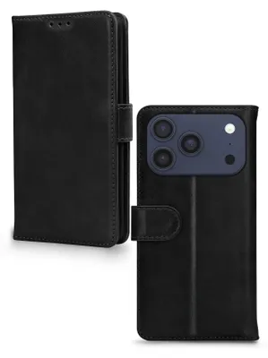 Produktbild von Mobilize Wallet iPhone 18 Pro Max Hülle Echtes Leder Klapphülle Geldbörse - Braun