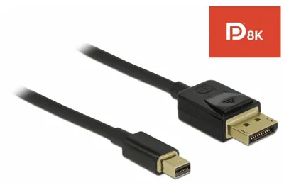 Zdjęcie produktu dla DeLOCK 84927, 1 m, Mini DisplayPort, DisplayPort, Męska, Męska, 7680 x 4320 px