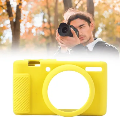 Obrázok produktu pre Silikónový ochranný kryt fotoaparátu pre ZV1F ZV1M2, odolný proti poškriabaniu, tenký, mäkký kryt, žltý