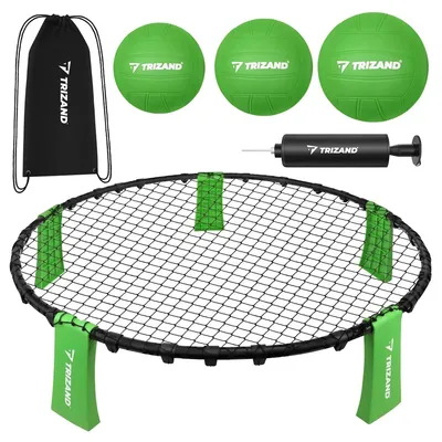 Obrázek produktu pro Trizand 27554 Hra na smeč se 3 míčky, pumpička, 90 cm