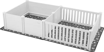 Obrázok produktu pre Pás na psov 93,3 x 48,4 x 18,1 palca, 2-izbová dispozícia pre extra veľké psy