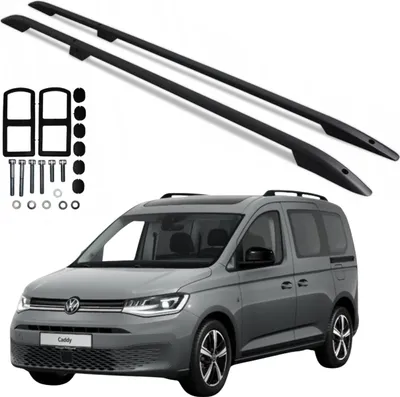 Obrázek produktu pro Dachreling VOLKSWAGEN CADDY FORD TRANSIT CONNECT LANG 2020- SCHWARZ