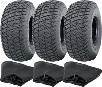 Immagine prodotto di 15x6.00-6 Pneumatici e tubi per tosaerba 4ply Wanda P332 TR13 (set di 3)